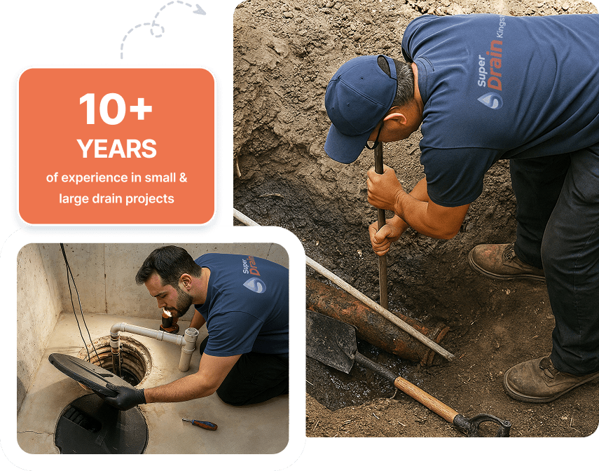Plumbers from Super Drain Kingston with a decade of reliable service