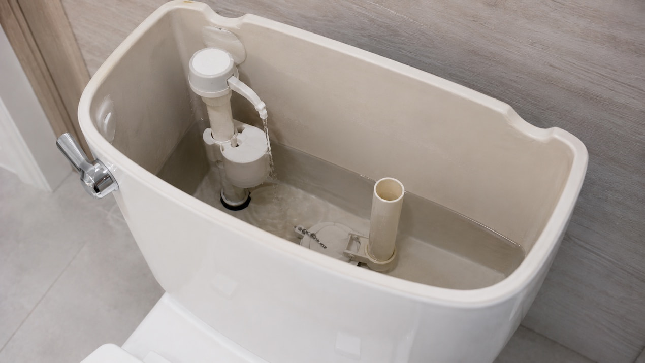 toilet tank leak