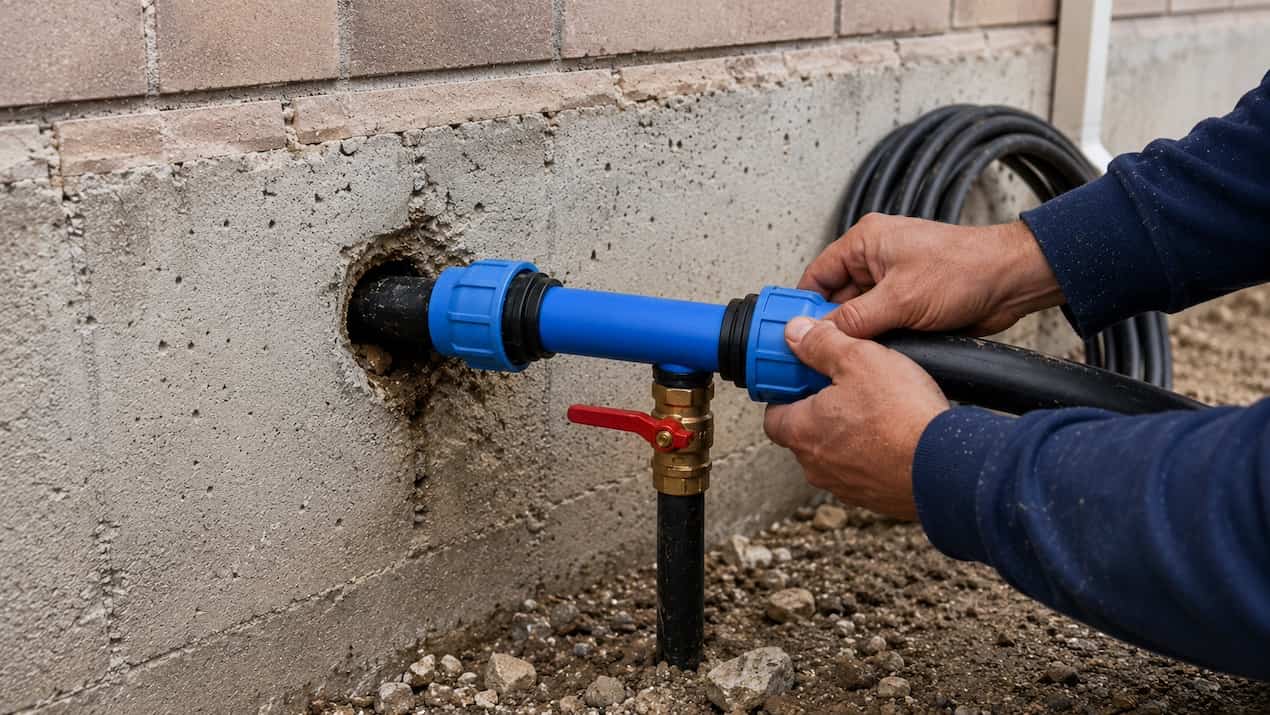 water line coupling repair