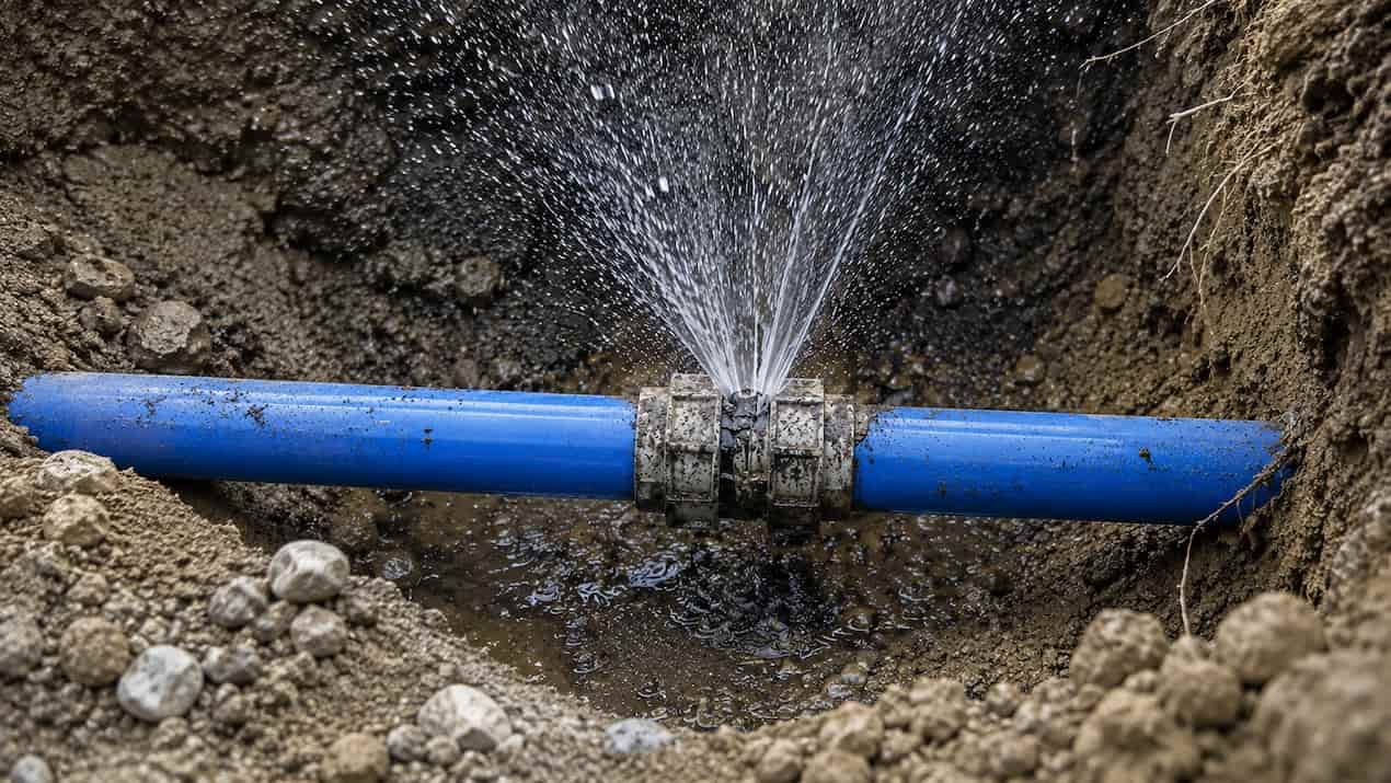 water line fail